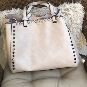 Faux Leather Studded Bag